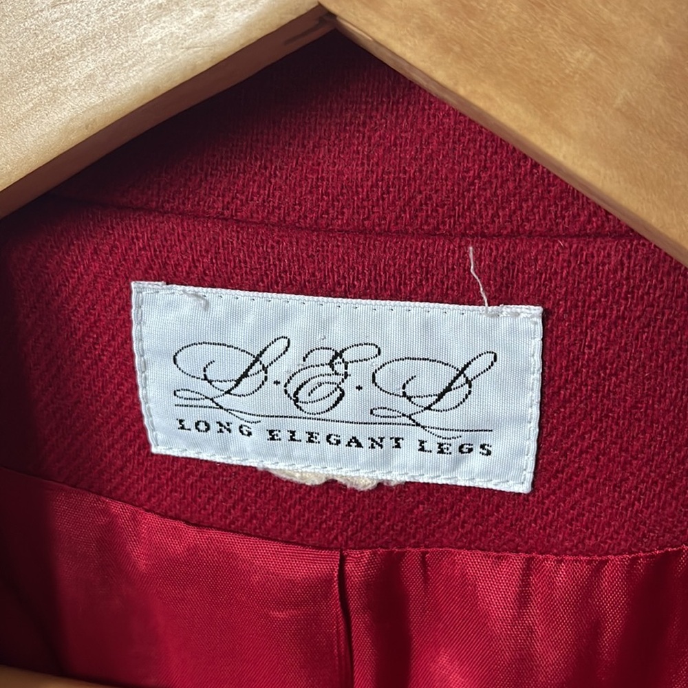 Vintage cherry red blazer - Picture 3 of 6